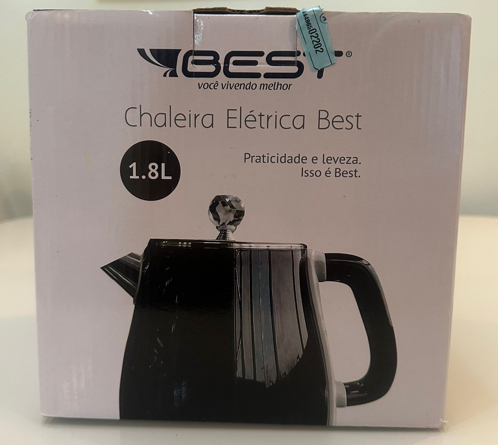 Chaleira Jarra Elétrica Colorida 1.8 L Best Moderna Cor Preto 220v